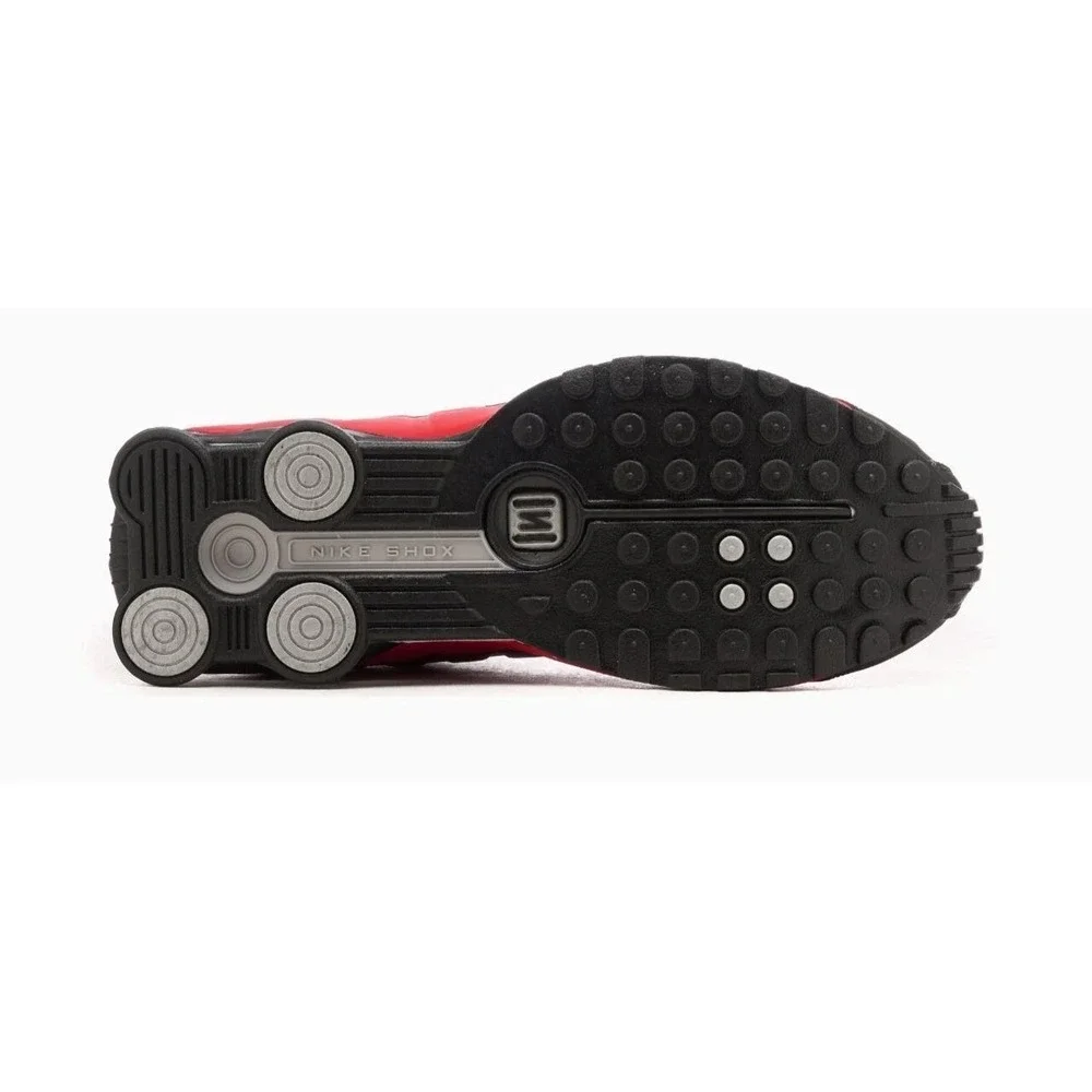Nike Shox R4 Men Black Comet Red Metallic Silver BV1111-008 Running Shoes 9‎